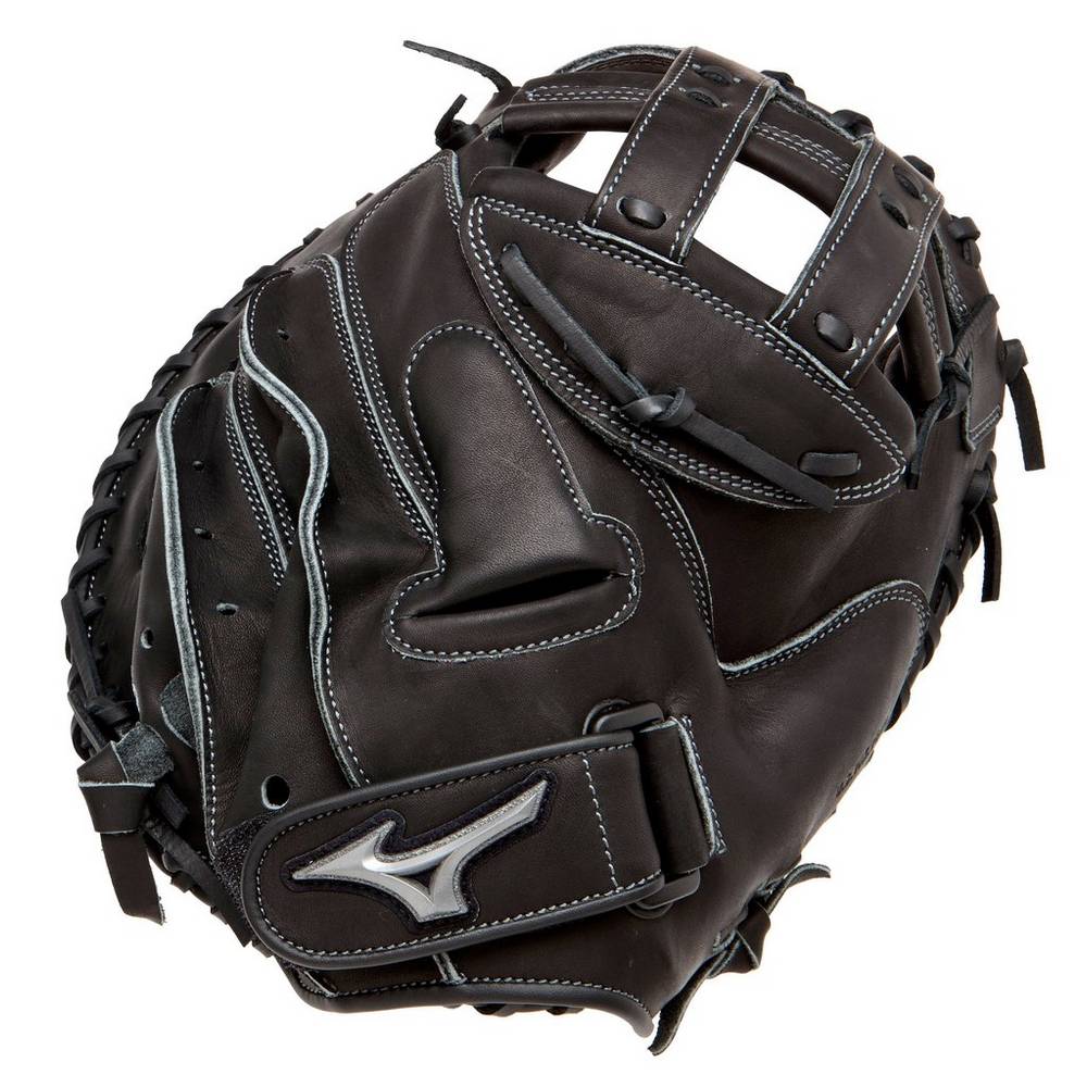 Mizuno Classic Series Fastpitch 34.5" Női Catchers Mitt Fekete HQB796214